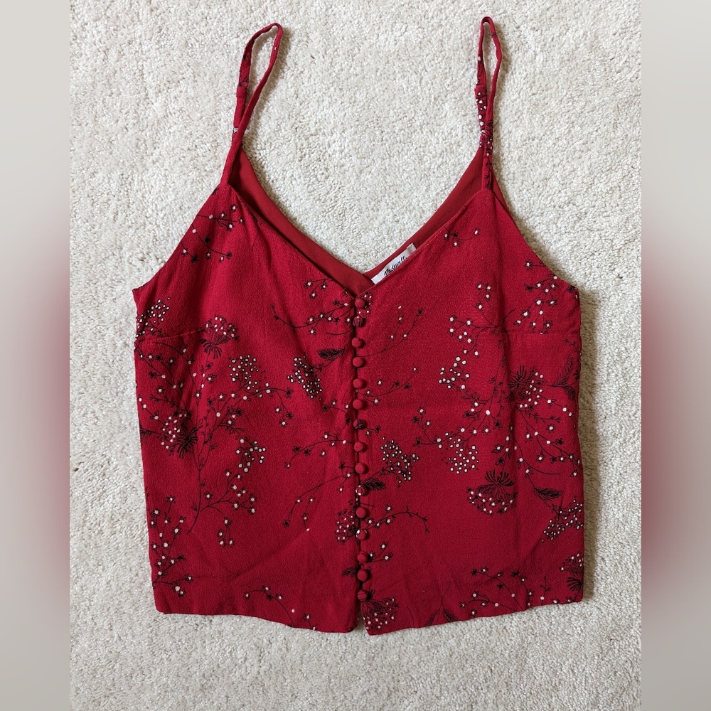 Madewell Button Down Crop Cami in Windswept Floral Size 6